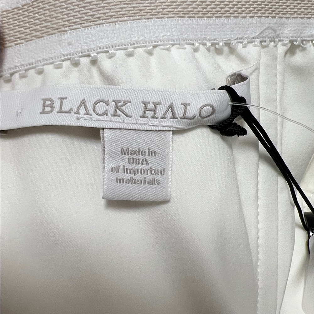 Black Halo woman’s Strapless pants romper/ white-cream / size 4 NWT - Picture 13 of 16
